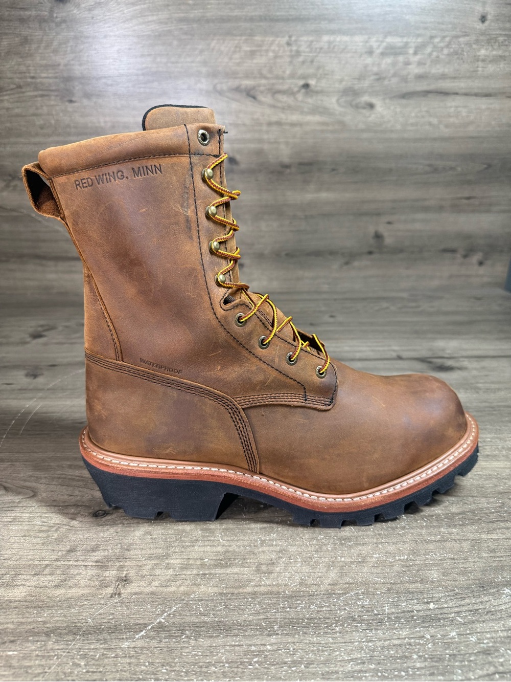 Red Wing 2217 LoggerMax Boots Men’s 13 EE Steel Toe Waterproof Vibram Leather US
